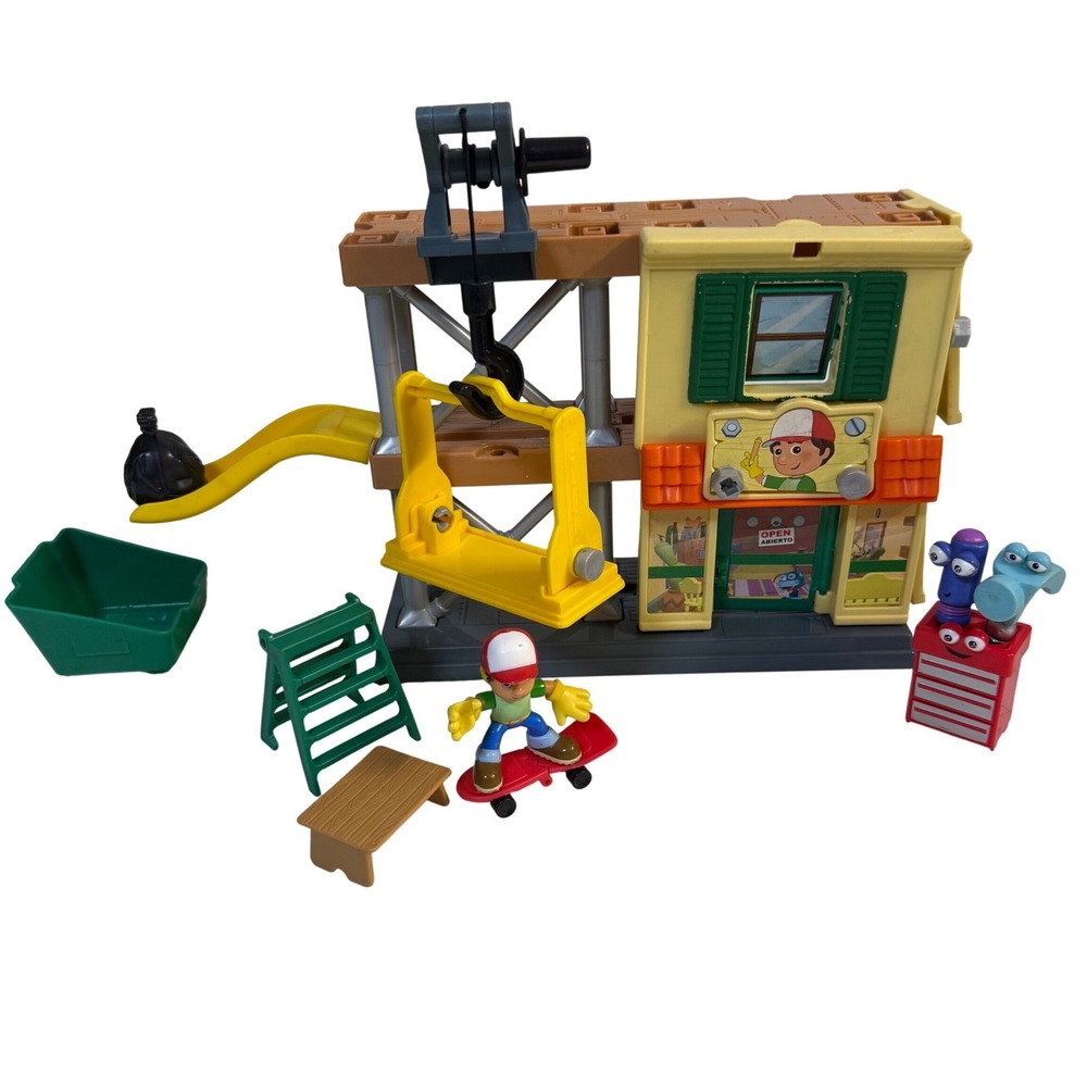 Vintage 2009 Fisher Price Handy Manny Workshop Playset turner Pat Disney jr